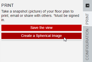 Floor Plan 3D Snapshot Menu